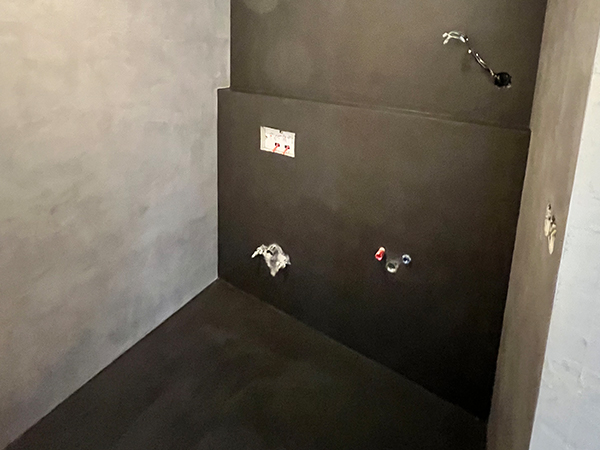 Realizace stěrky Topciment - kopelna a podlahy - Villidecor.cz