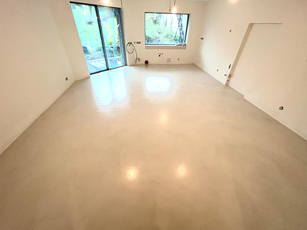 Realizace stěrky Topciment - kopelna a podlahy - Villidecor.cz